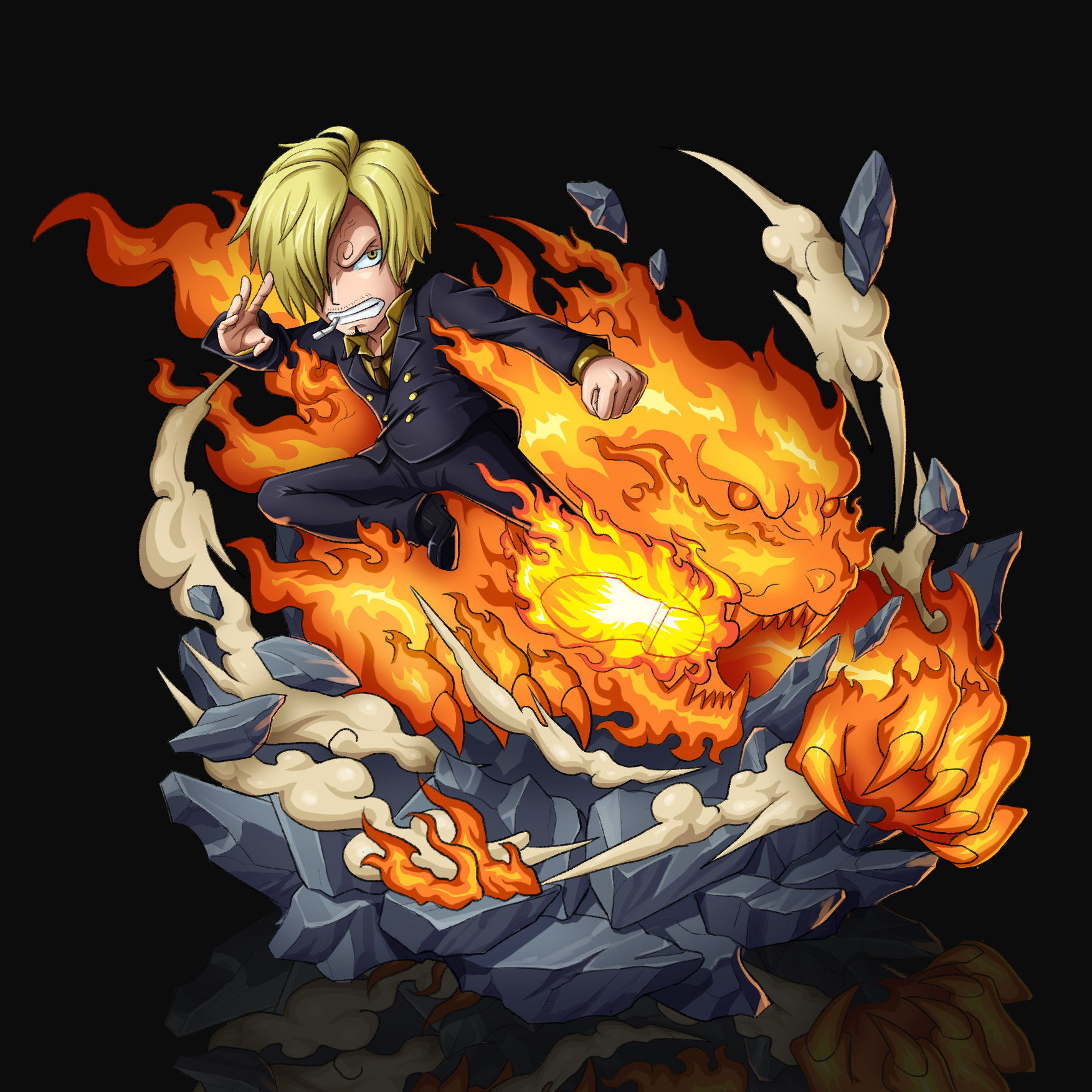 海贼王山治手办gk