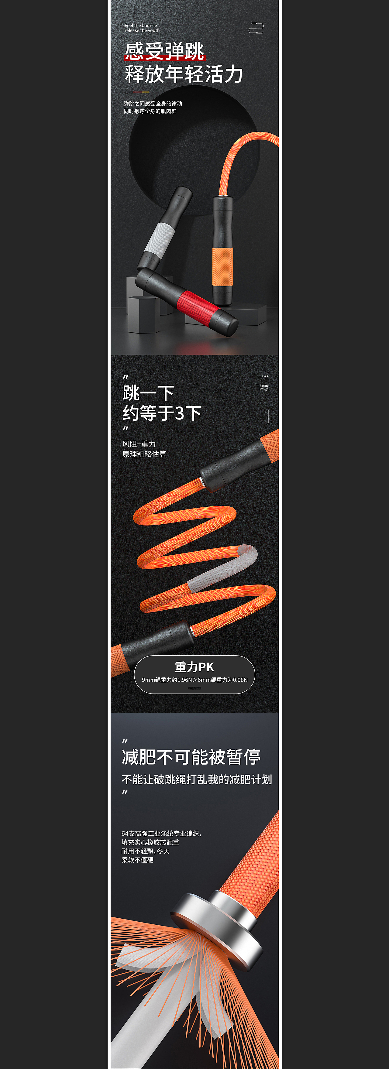 C4D跳绳详情页-建模渲染项目（图ZMjQ3NzAzMTI0） - 电商 - 站酷设计师电商设计师磊原创素材 - 站酷ZCOOL