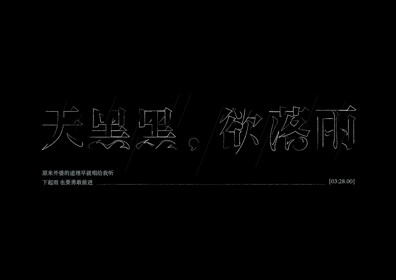 字体设计——闽南方言字/流行金曲