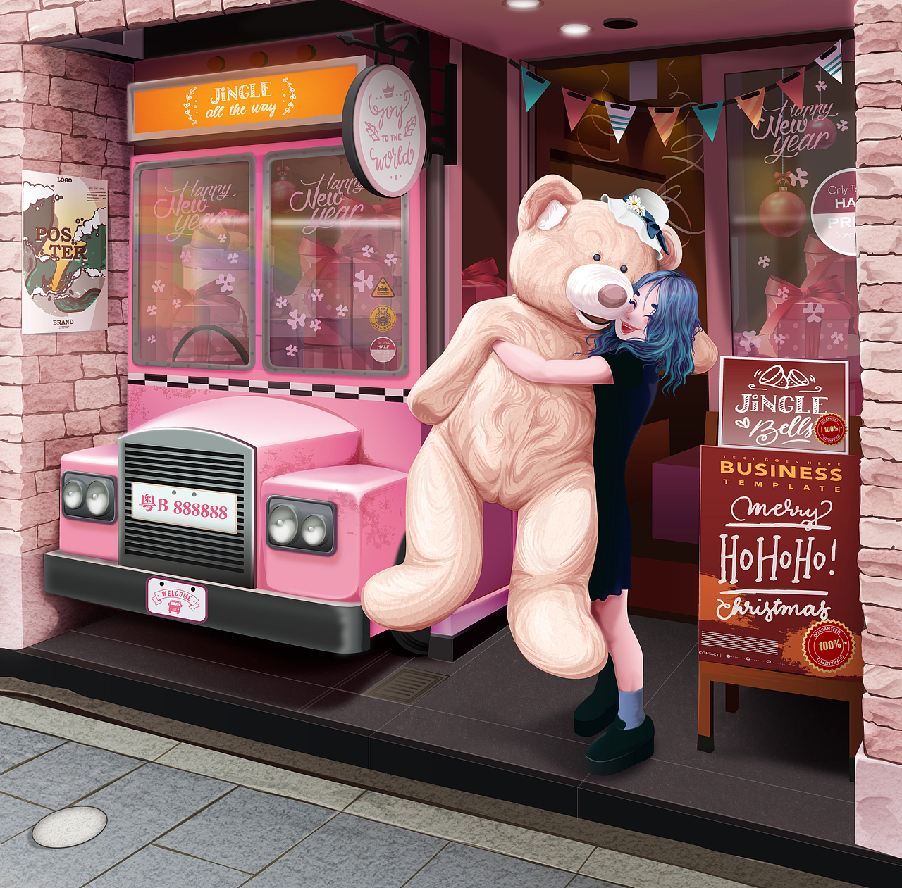 AI矢量插画（礼物）（图ZMTk0NTU0MDc2） - 创作习作 - 站酷设计师游泳的人_原创素材 - 站酷ZCOOL