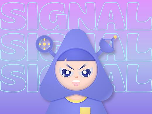 MasterGo IP 创意设计——信号（个人主页-ZNjAzMTEzNjg=） - IP形象 - 站酷设计师容我想想z原创素材 - 站酷ZCOOL
