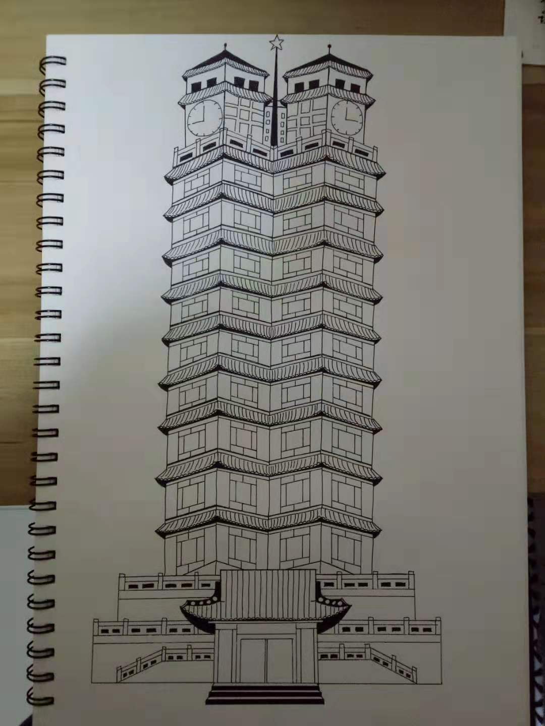 二七纪念塔设计图纸图片