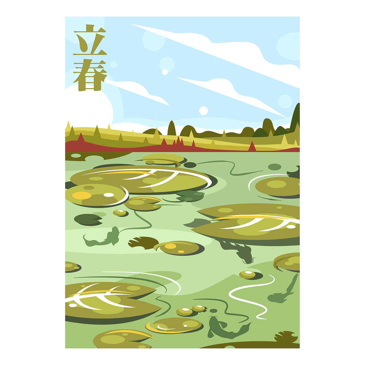 二十四节气插画—四季常在（图ZMjYyNjY4NTAw） - 商业插画 - 站酷设计师画手随之原创素材 - 站酷ZCOOL