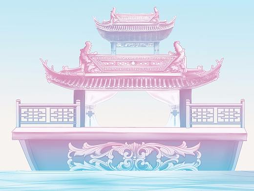 里城运河与岸（个人主页-ZMjk3NzUxNjA=） - 商业插画 - 站酷设计师坦然YT原创素材 - 站酷ZCOOL