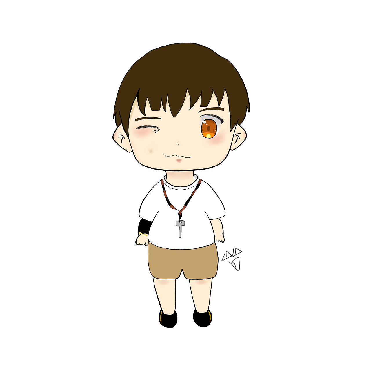 醒山乐队主唱Q版漫画