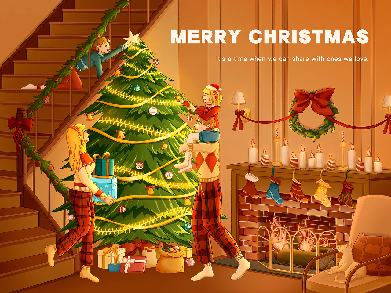 迟来的圣诞小场景 | Mental Canvas初尝试