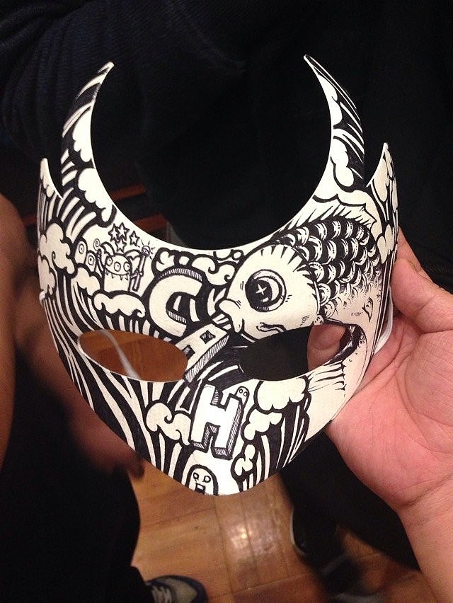 涂鸦面具|插画|新锐潮流插画|kiwi被抢了_原创作品-站酷zcool