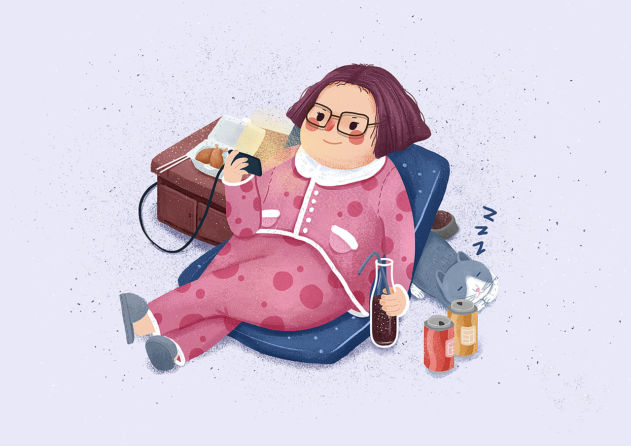 三只小胖妞|插画|商业插画|虾渔堡_原创作品-站酷zcool