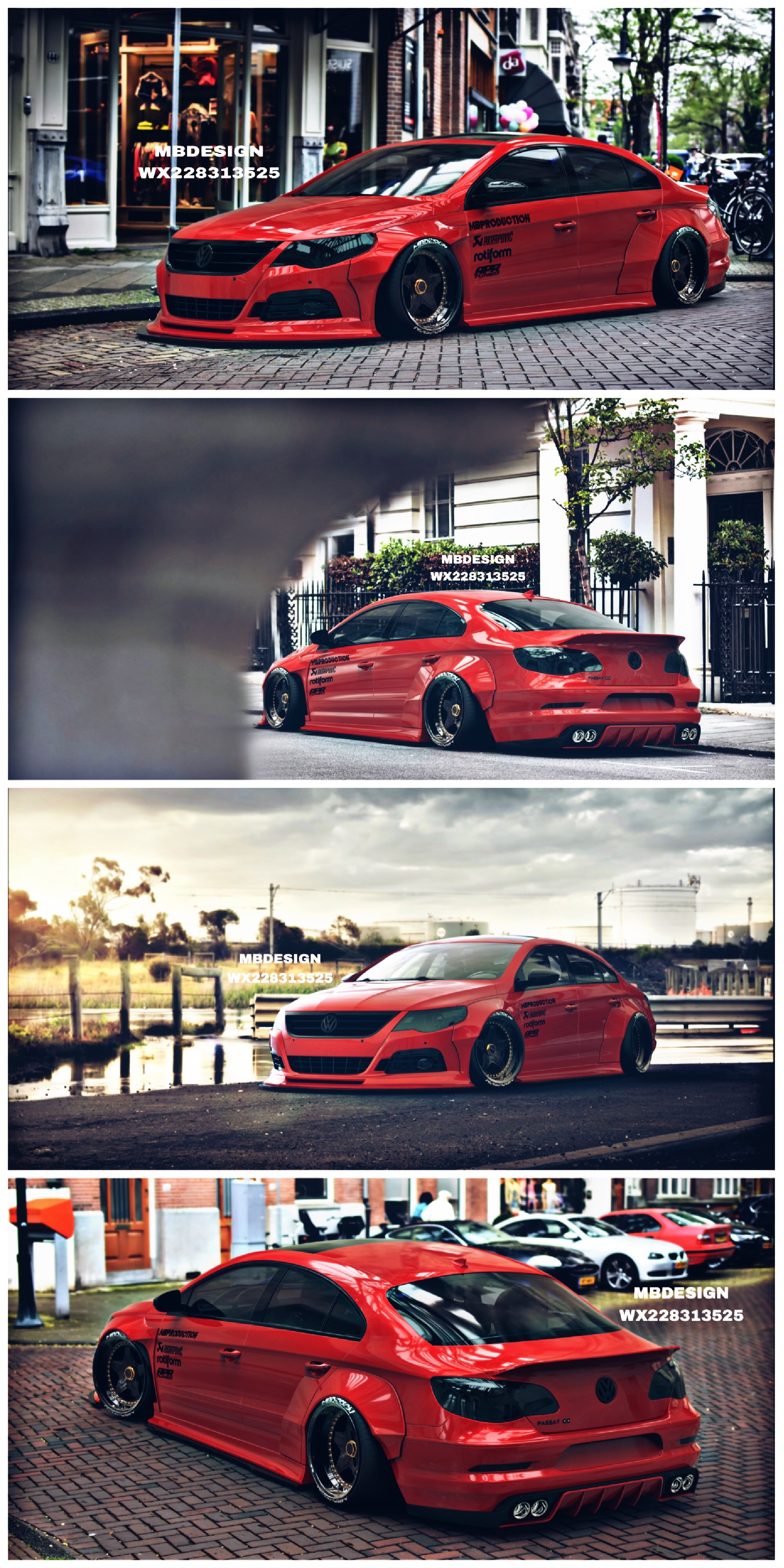mbdesign 汽车改装工作室 近期作品 大众cc宽体套件
