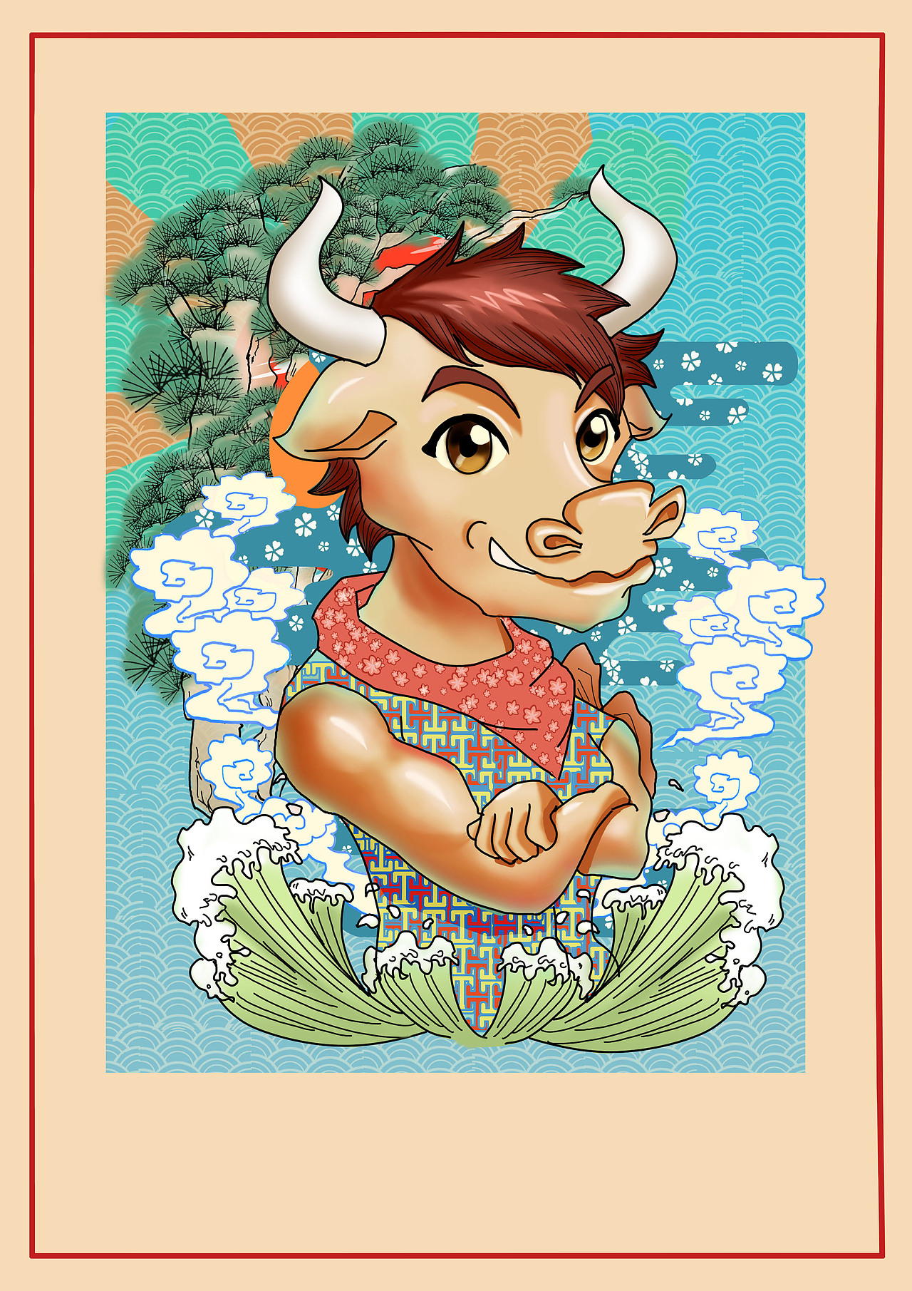 浮世绘主题(牛)