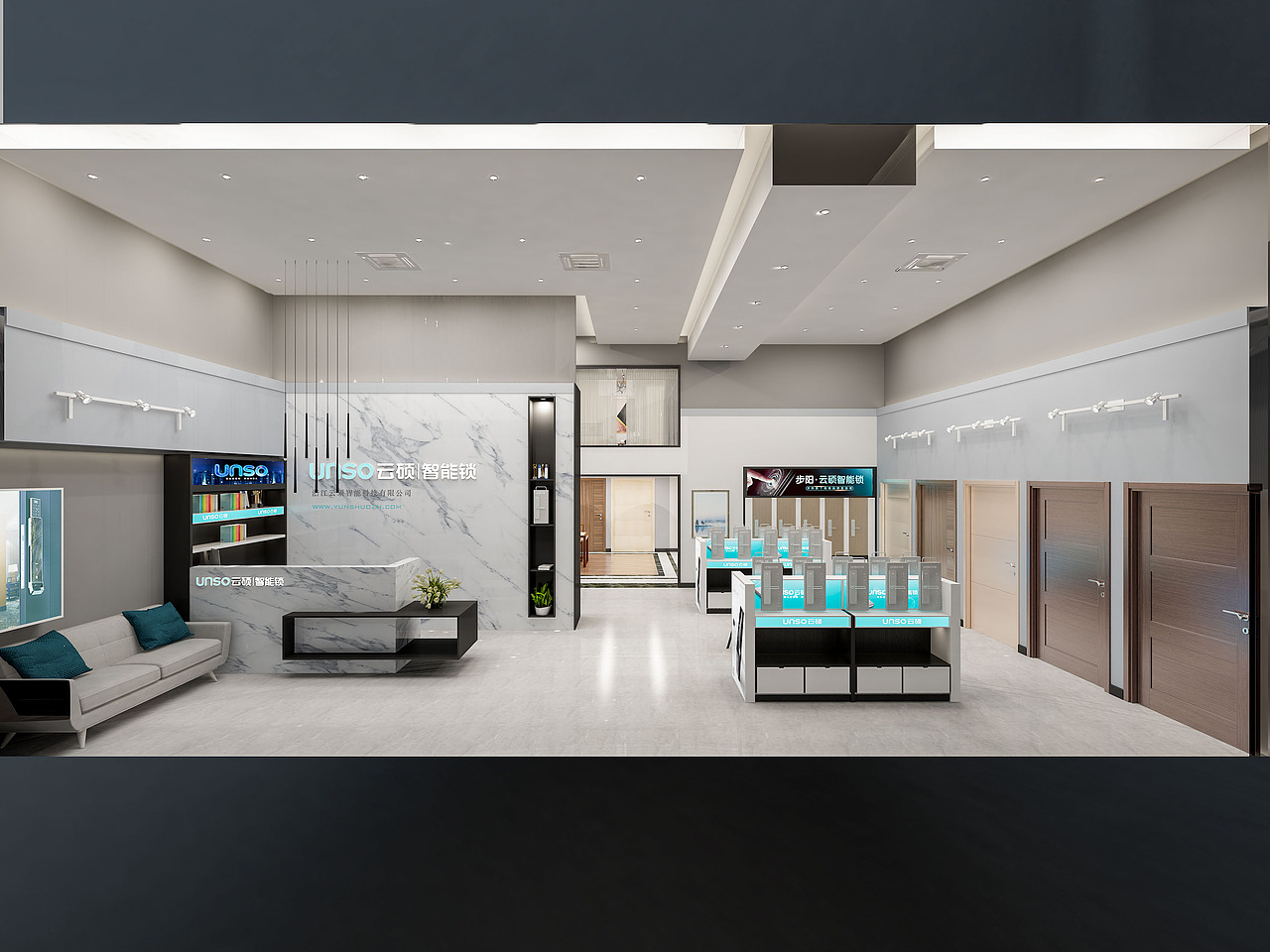 云硕智能锁门店设计——红勾品牌策划