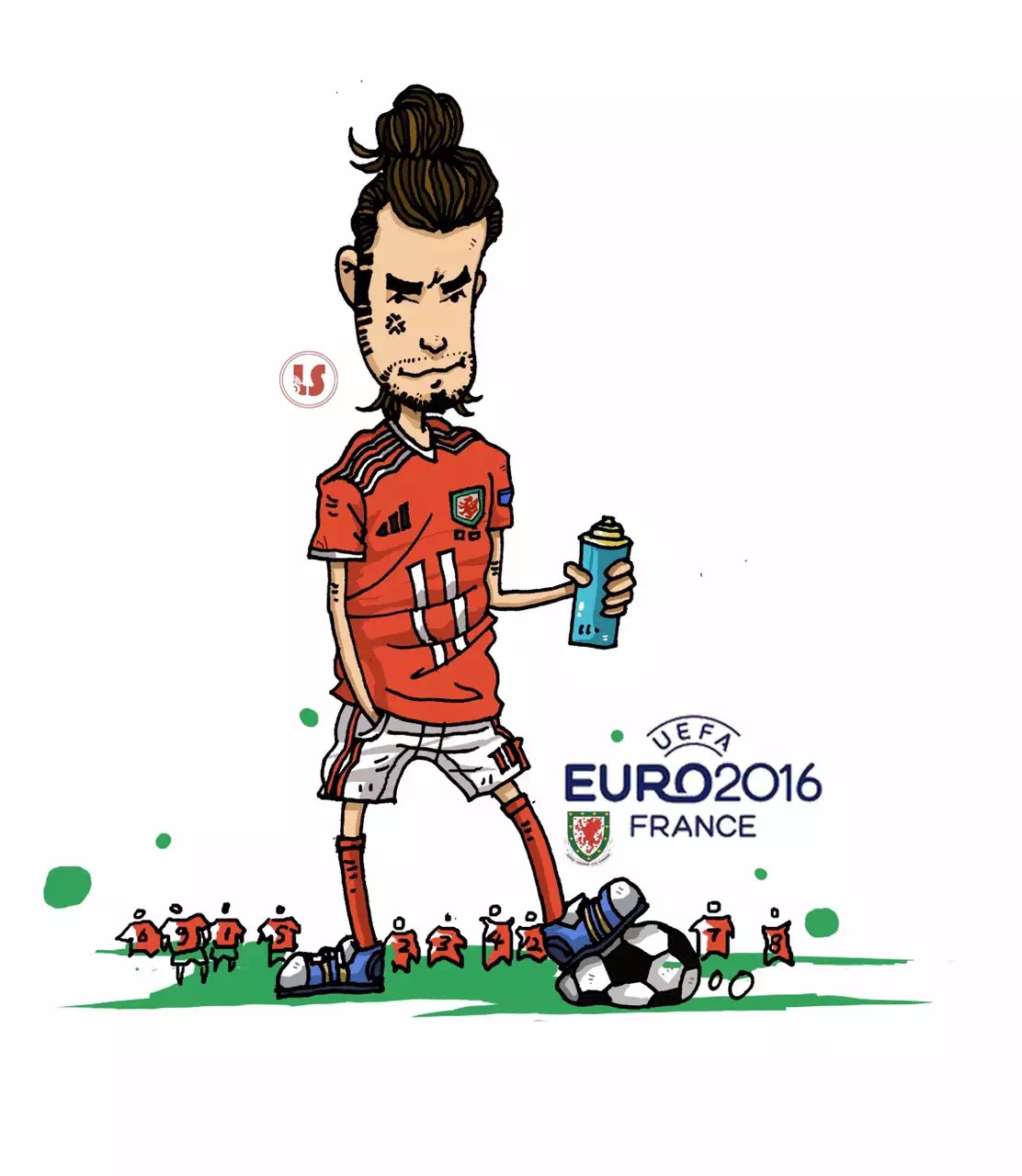 足球明星漫画 卡通图片