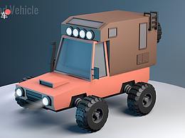 C4D越野车
