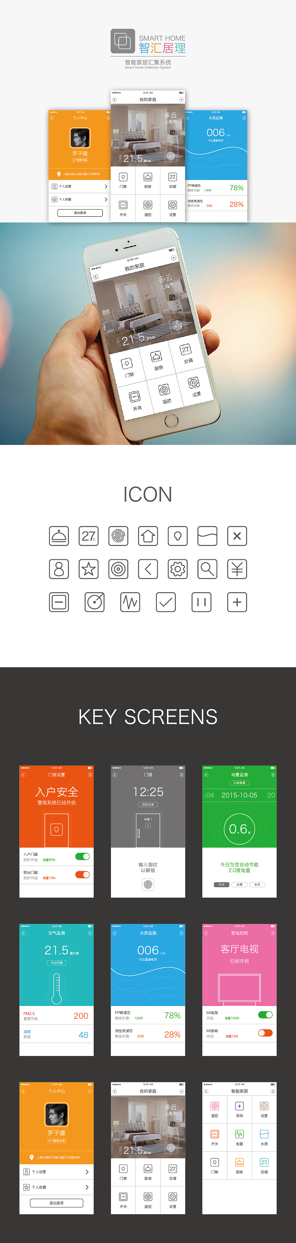 SMART HOME智能汇集APP（图ZMzU0NDk4NzY=） - APP界面 - 站酷设计师creativefans原创素材 - 站酷ZCOOL