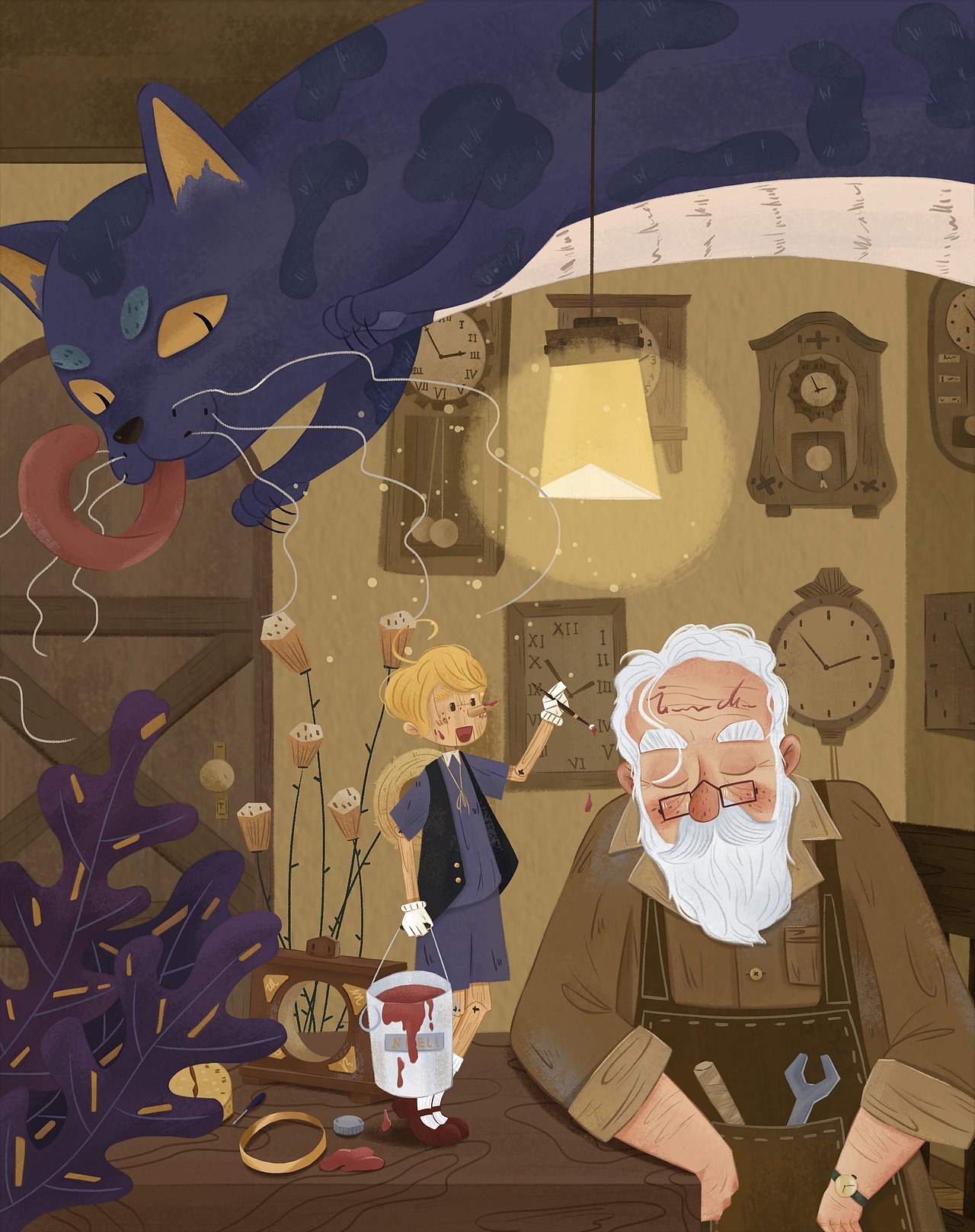 《木偶奇遇记》（图ZMjg0OTE1MTA0） - 绘本 - 站酷设计师张旭崑原创素材 - 站酷ZCOOL