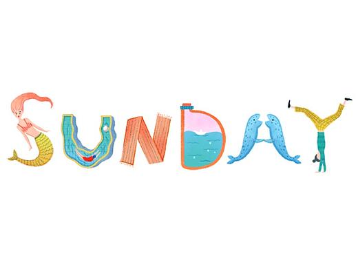 《SUNDAY》一组字母设计