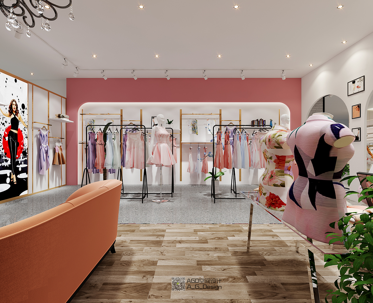 服装店设计（图ZMTc0ODYyNjI4） - 其他空间 - 站酷设计师A空间设计原创素材 - 站酷ZCOOL