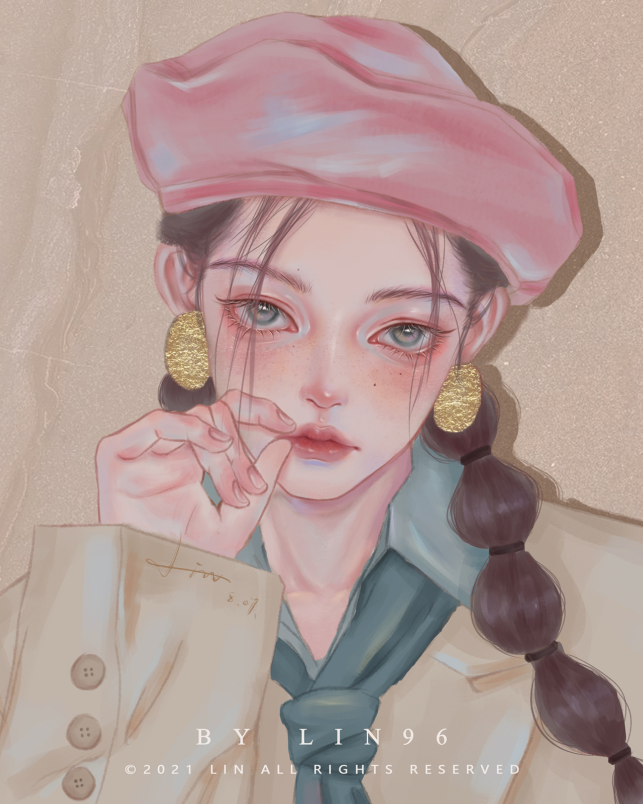 2021年少女人像插画合集（图ZMjc1NzcyMTcy） - 创作习作 - 站酷设计师久六原创素材 - 站酷ZCOOL