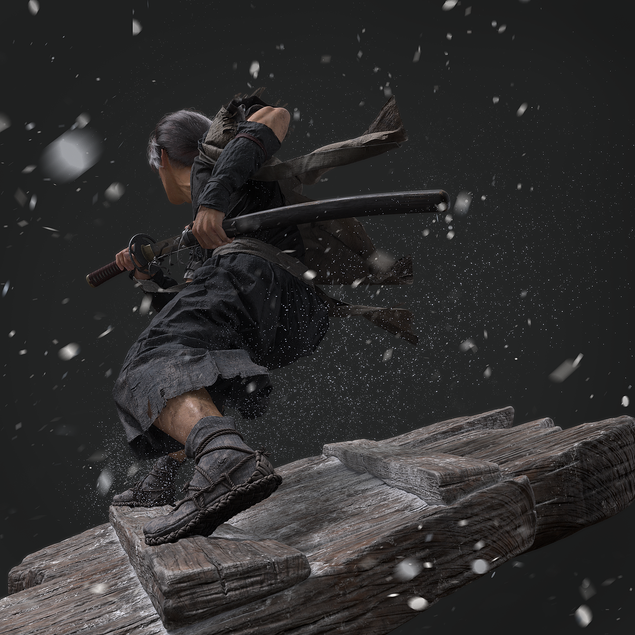 异邦人:无皇刃谭》红鬼无名 fanart_鸡哥的故事-站酷zcool