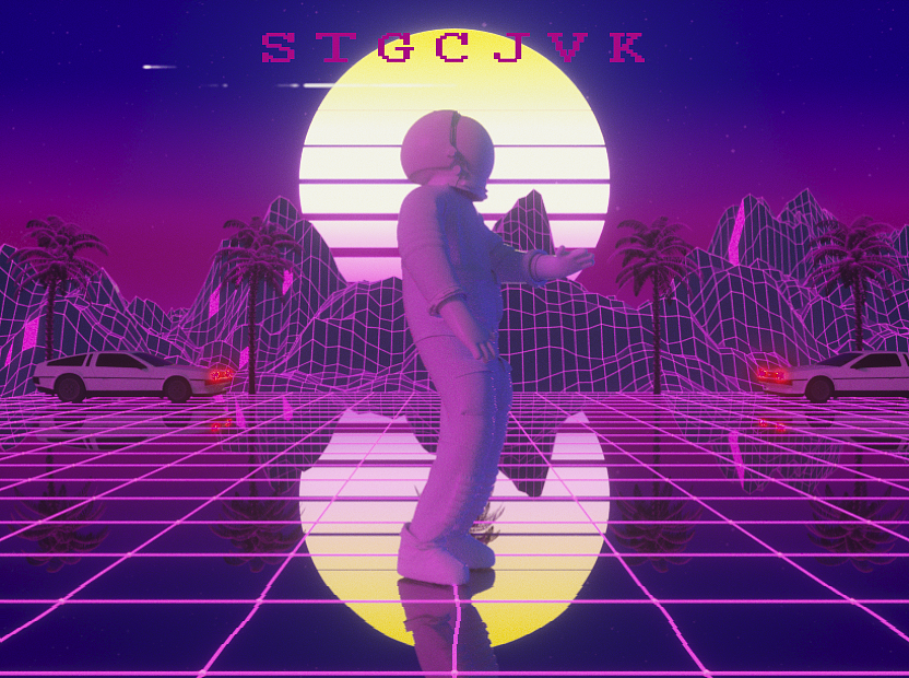 c4d动画蒸汽波练习