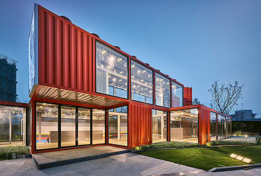 中航樾广场集装箱售楼部（图ZMTg3MjA0MjUy） - 建筑设计 - 站酷设计师huji88888原创素材 - 站酷ZCOOL