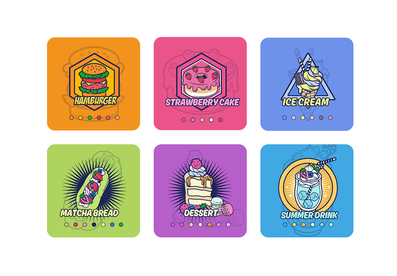 食物插画（图ZMjYwNzE2NzE2） - 新锐潮流插画 - 站酷设计师阿汤TANG原创素材 - 站酷ZCOOL