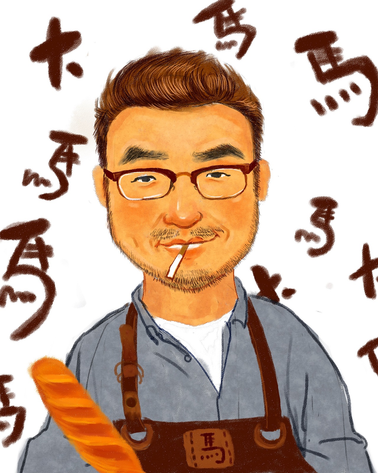 大马和他的面包店（图ZMTE0MTg0NTEy） - 创作习作 - 站酷设计师rulaoo原创素材 - 站酷ZCOOL