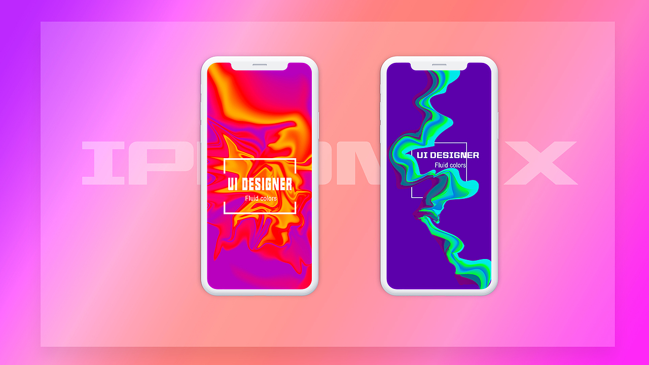 iphone x流体渐变壁纸（图ZMTEyMjY0MjE2） - 闪屏/壁纸 - 站酷设计师A木子原创素材 - 站酷ZCOOL