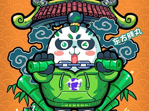 国潮熊猫 《东方胖丸》—— 武竹丸