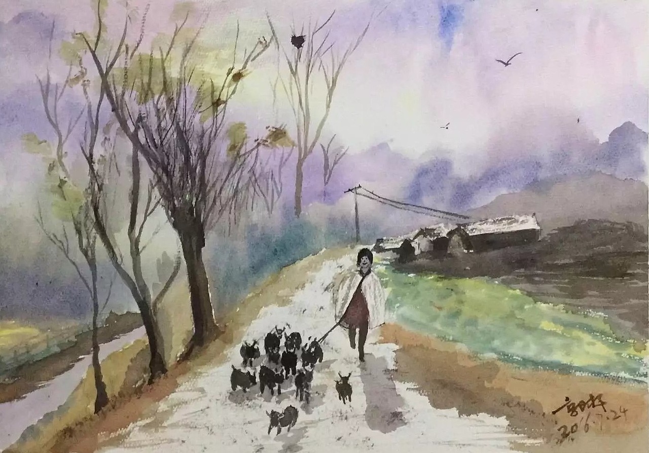 水彩画练习作品（图ZNTU0MTA4MTI=） - 绘画 - 站酷设计师郭才平原创素材 - 站酷ZCOOL