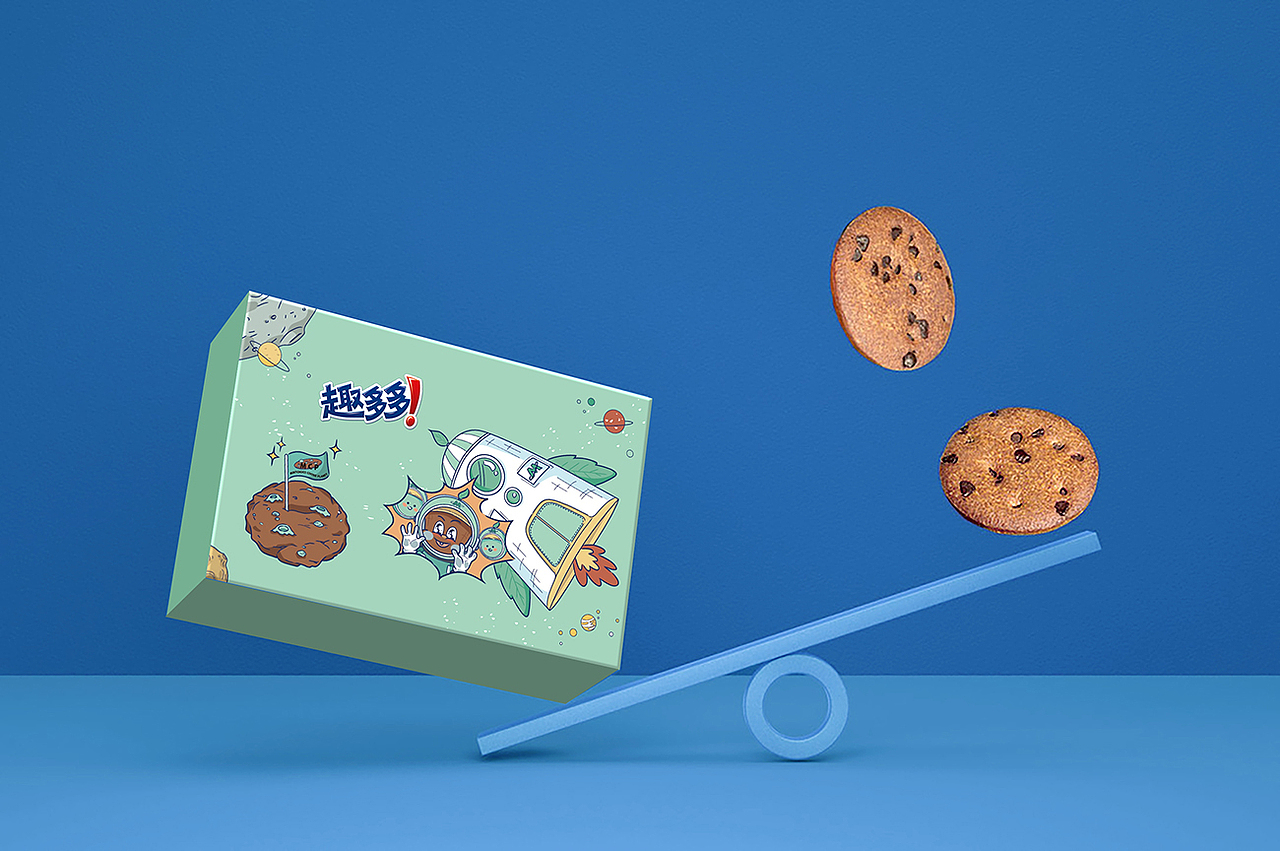 饼干零食-插画包装设计