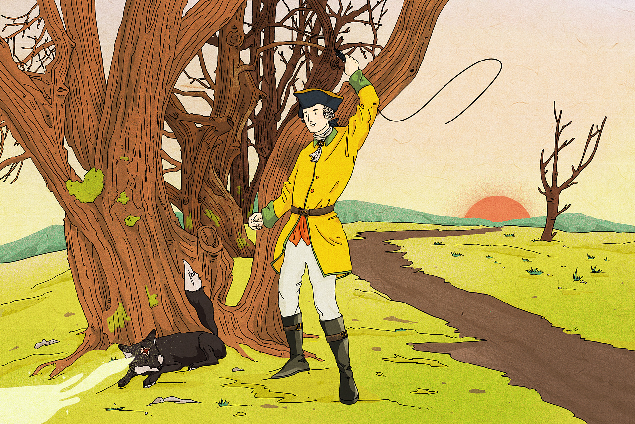 《吹牛大王历险记》插画配图