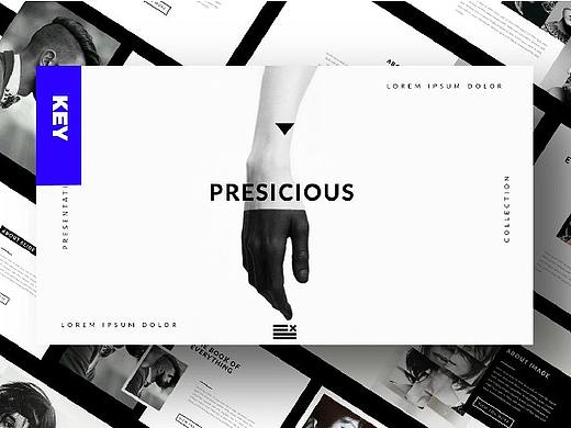 变体创意大气欧美杂志风画册产品发布Keynote模板