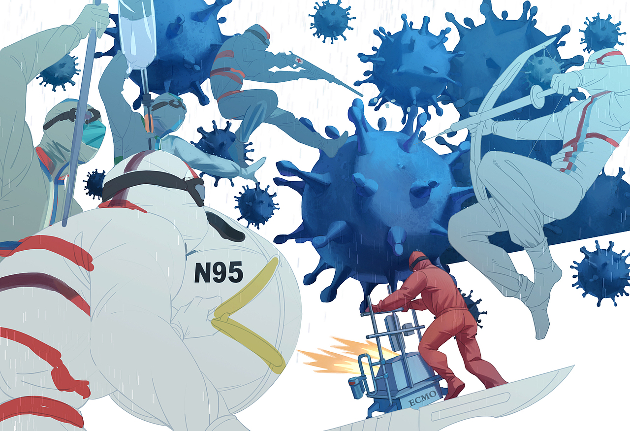 战疫情抗战新冠状病毒