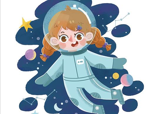 儿童插画 职业认知游戏