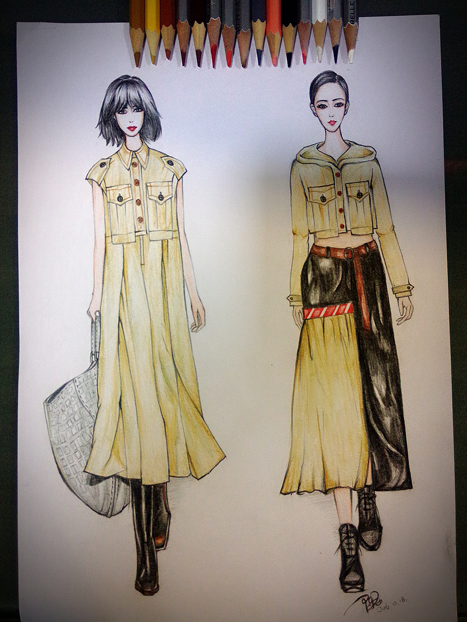 设计手稿（图ZNjI4MzY3NDQ=） - 其他服装 - 站酷设计师heyfen原创素材 - 站酷ZCOOL