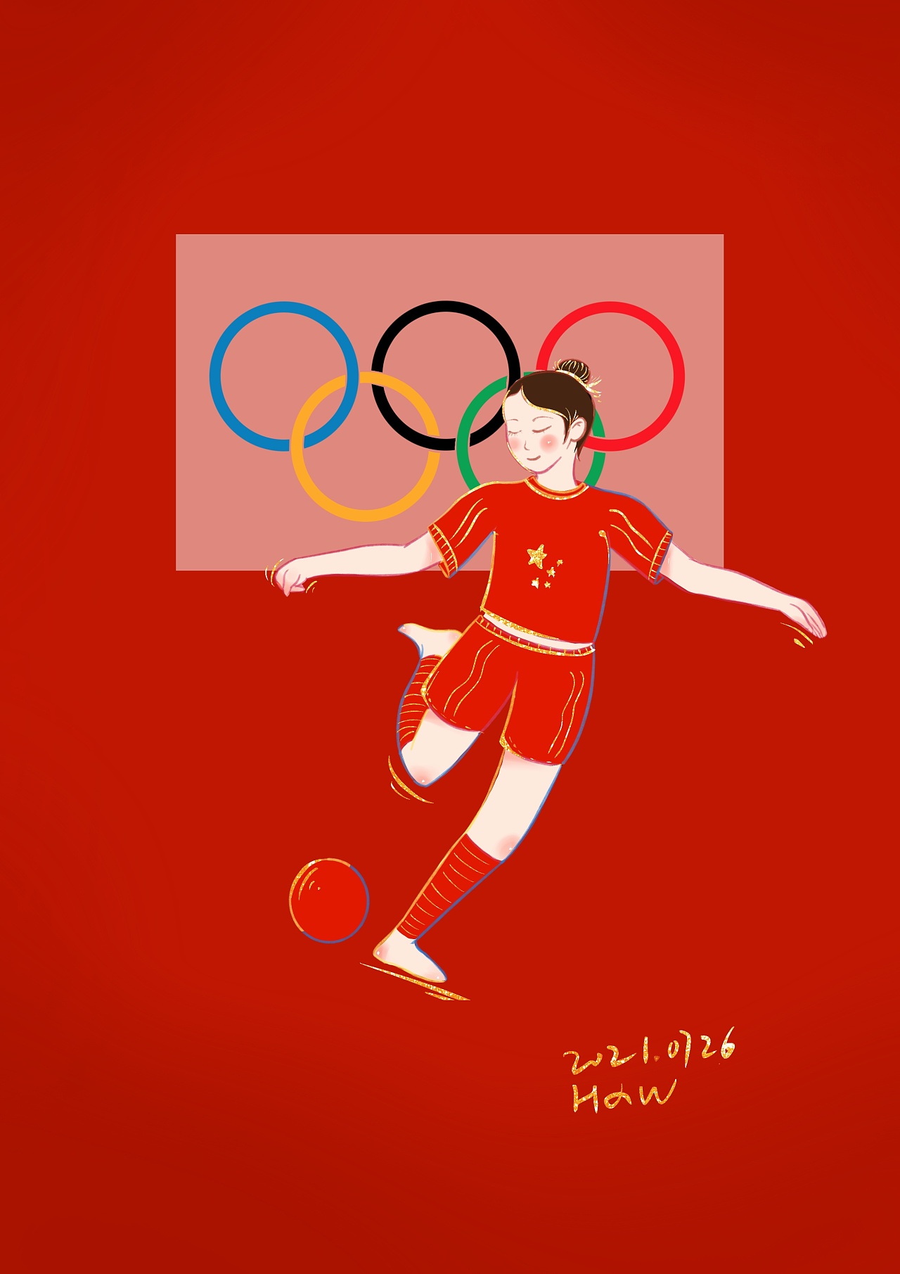 奥运会主题插画图片