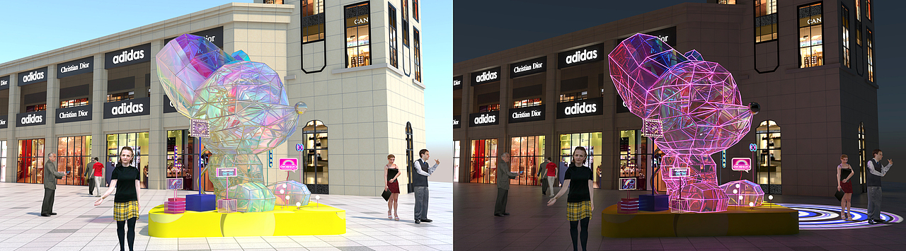 光之森——商业街网红街包装