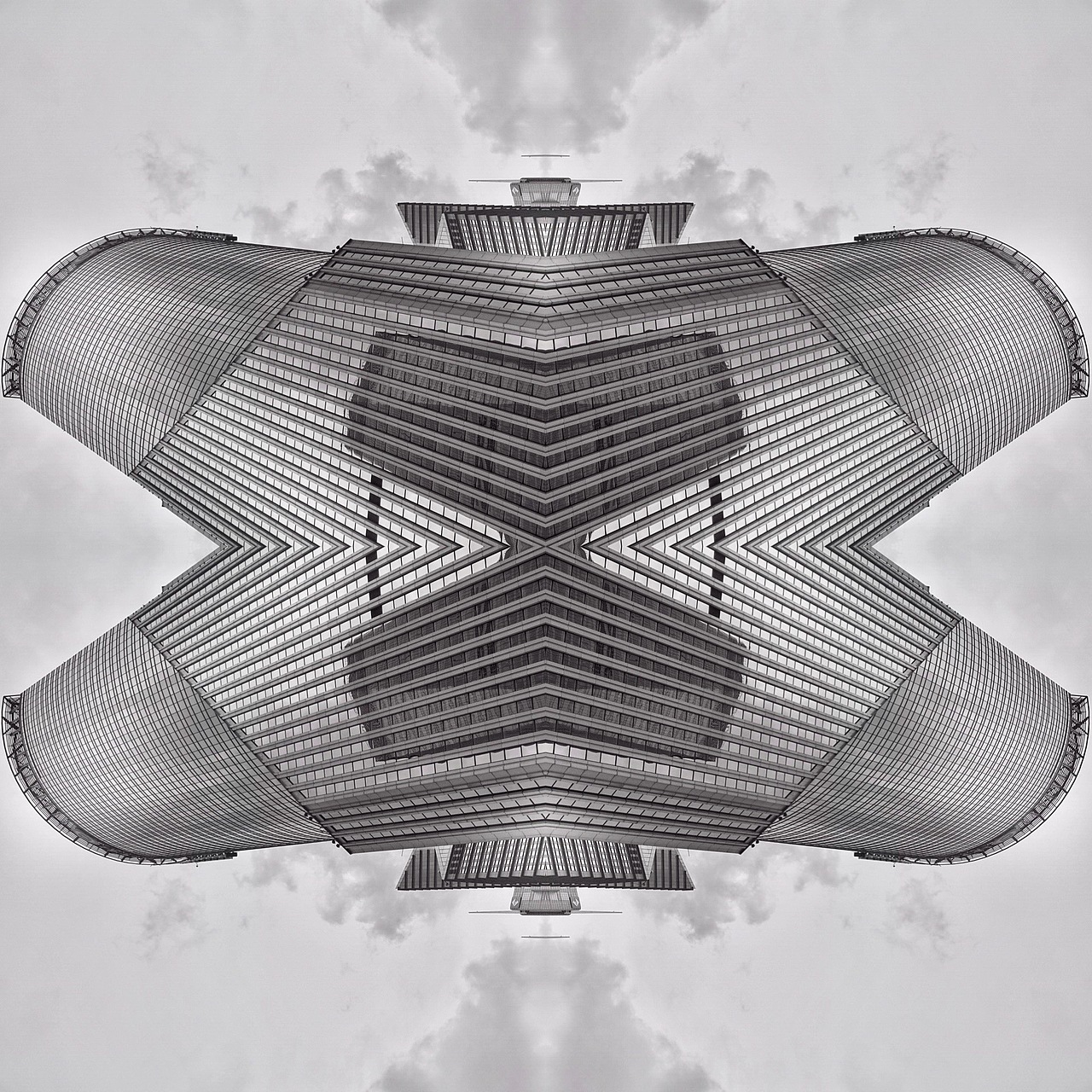 回到未来,手机后期抽象空间建筑摄影