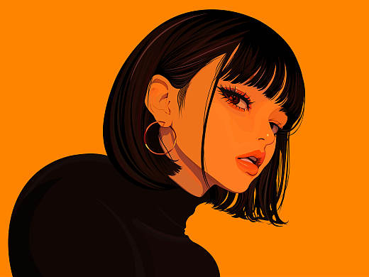 短发女孩