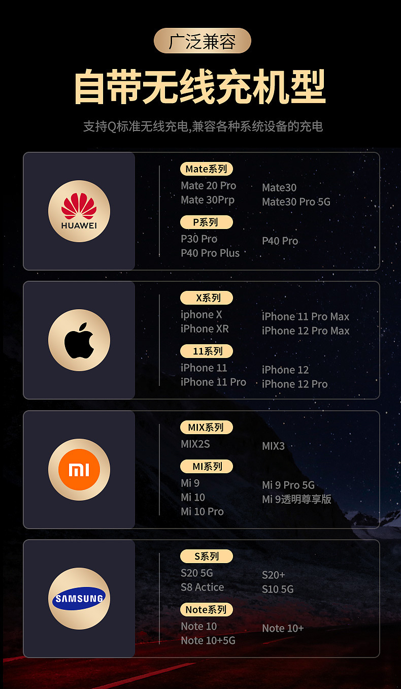 车载无线充/单轴云台/详情