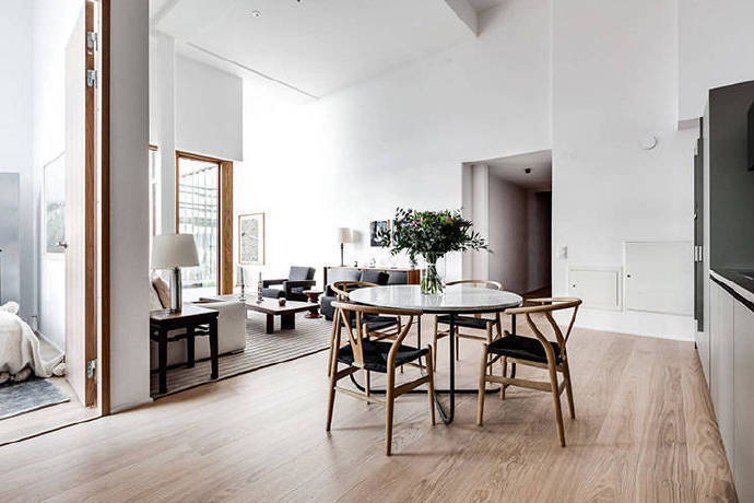 82m瑞典现代公寓,温暖而舒适的极简主义