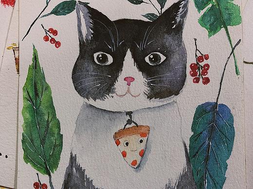水彩手绘插画习作