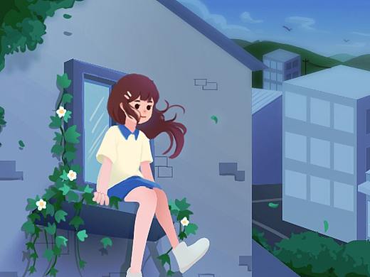 2022年8月 第二周《窗邊少女》（個人主頁-ZNjEzOTUyNzY=） - 創(chuàng)作習(xí)作 - 站酷設(shè)計師介里康康原創(chuàng)素材 - 站酷ZCOOL
