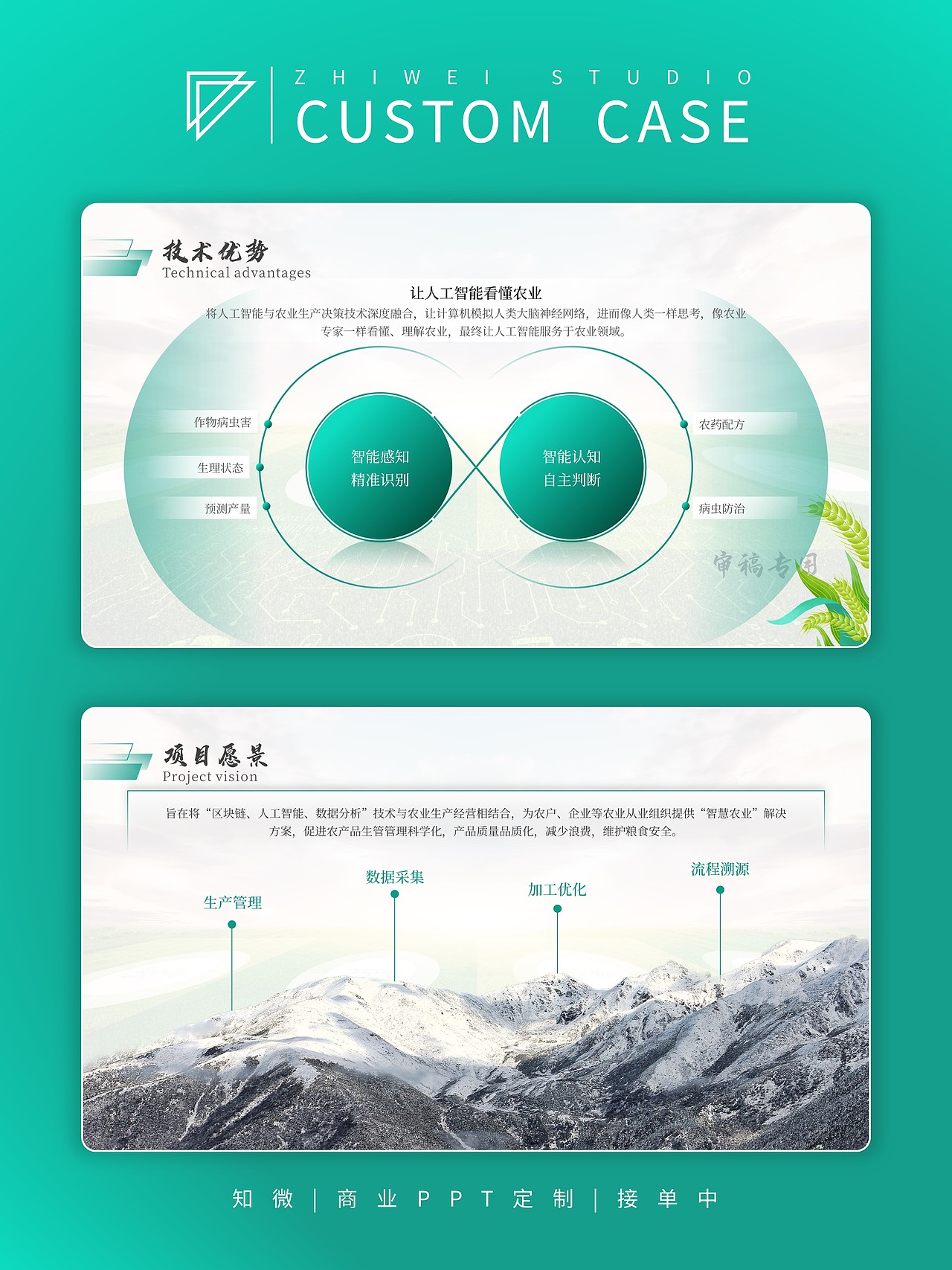 商业计划书PPT定制 | 智慧农业项目介绍（图ZMzU5MDE3MzI0） - PPT/Keynote - 站酷设计师知微高端PPT定制原创素材 - 站酷ZCOOL