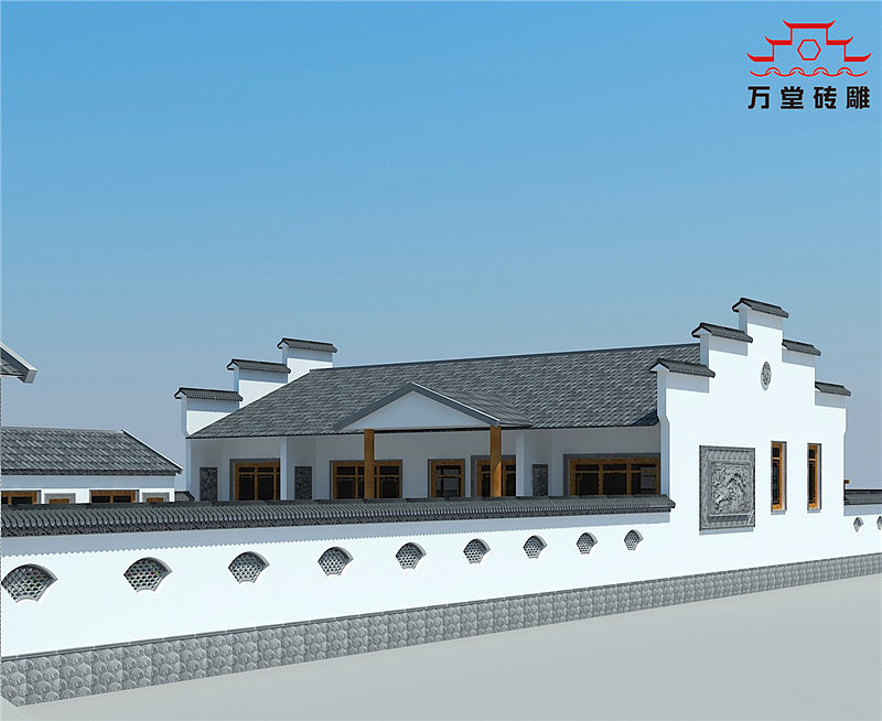 四合院仿古砖雕布局设计装饰欣赏