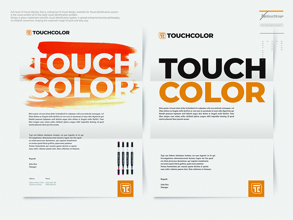 启新文具Touchcolor马克笔品牌VIS识别设计-因心设计（图ZMTkwMDE1NDk2） - 品牌 - 站酷设计师INHEART上海因心原创素材 - 站酷ZCOOL