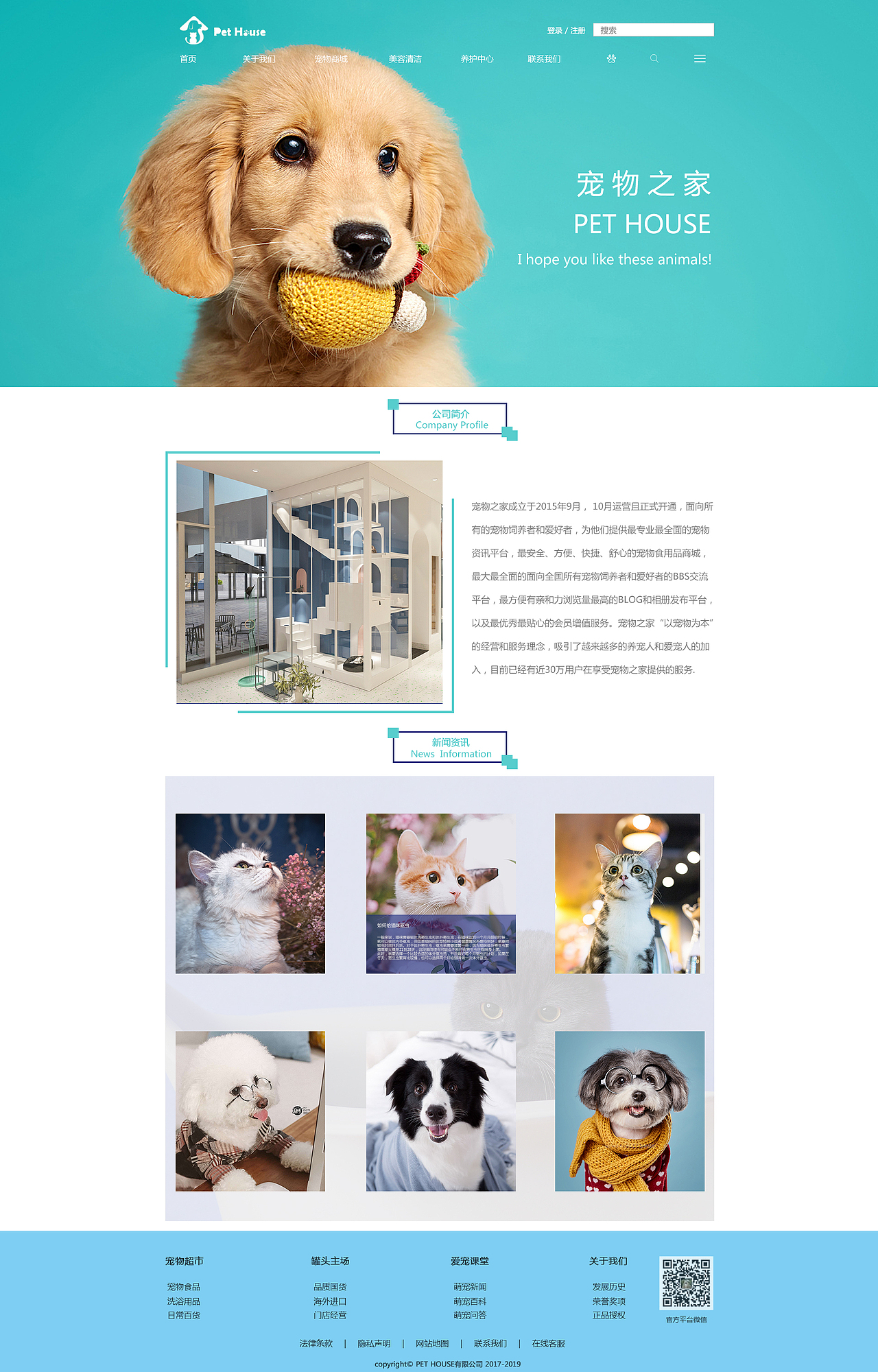 宠物网站二级页（图ZMTkyNTk3NTA0） - 企业官网 - 站酷设计师白可可的皮卡丘原创素材 - 站酷ZCOOL