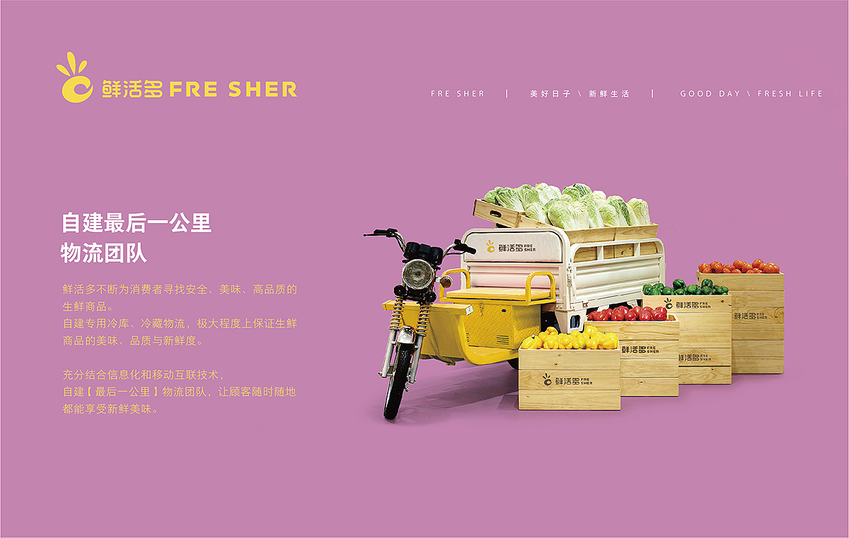 鲜活多BOX新零售社区生鲜便利店形象设计