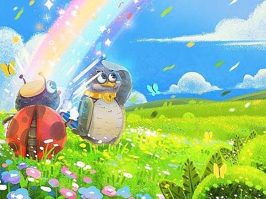 插画绘本：《彩虹长什么样》&《太阳鱼和月亮鱼》